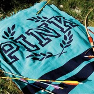 PINK Victoria's Secret Aqua Blanket